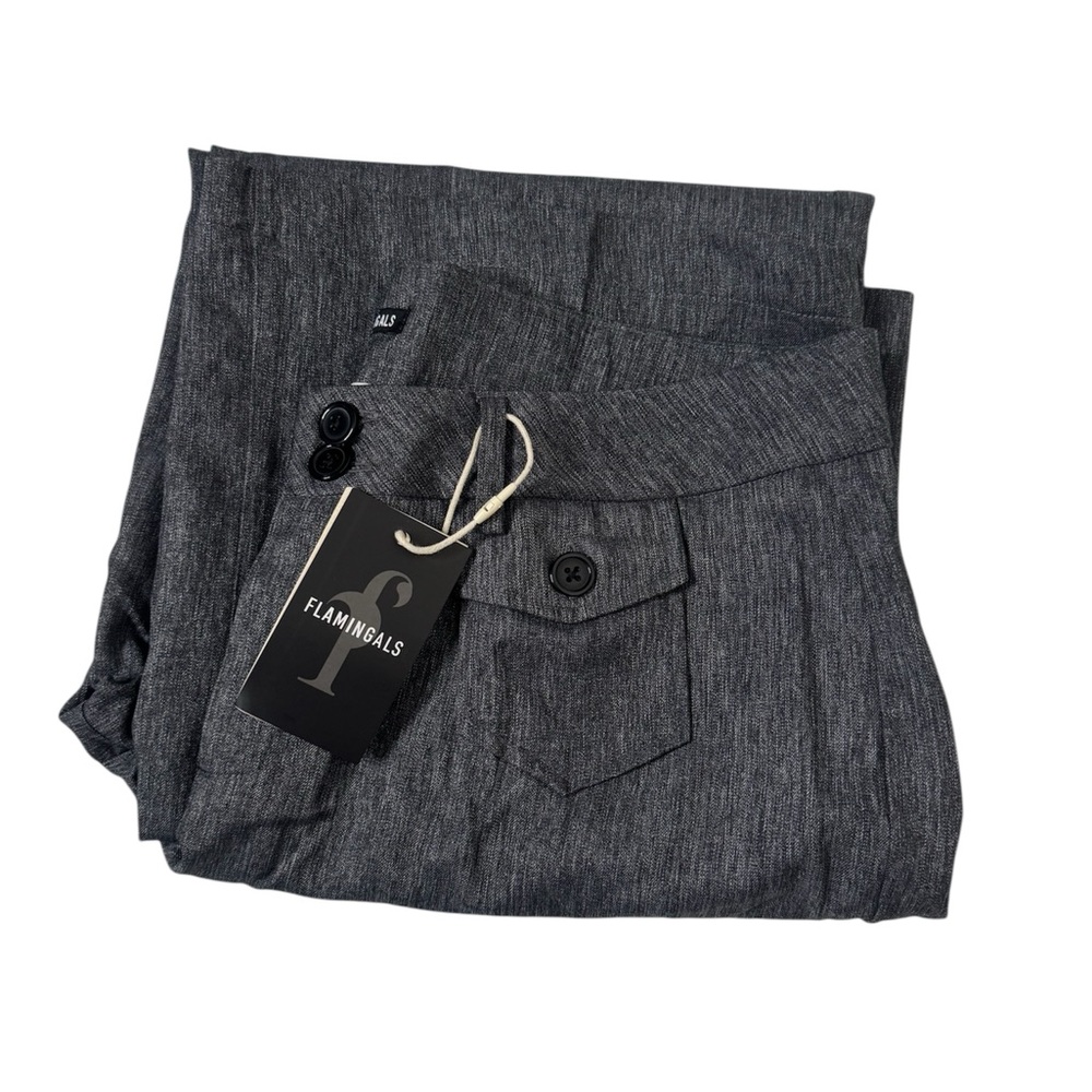 Flamingals Women's Charcoal Trousers
